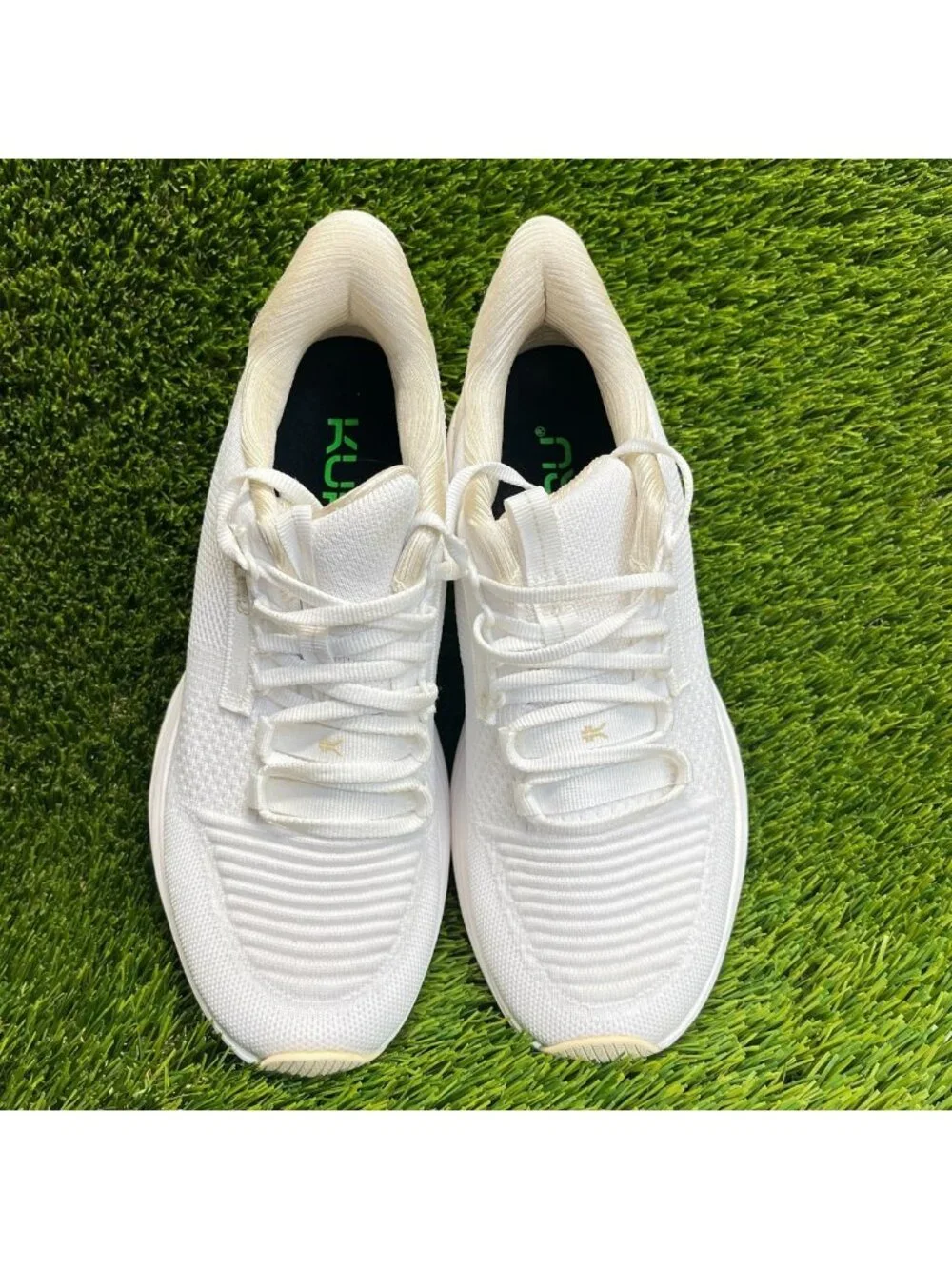 Kuru Atom 2 Womens Size 7.5 White Beige Athletic Running Walking Shoes Sneakers